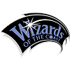 The Wizards of the Coast logo representing the company
                    that publishes Dungeons & Dragons.