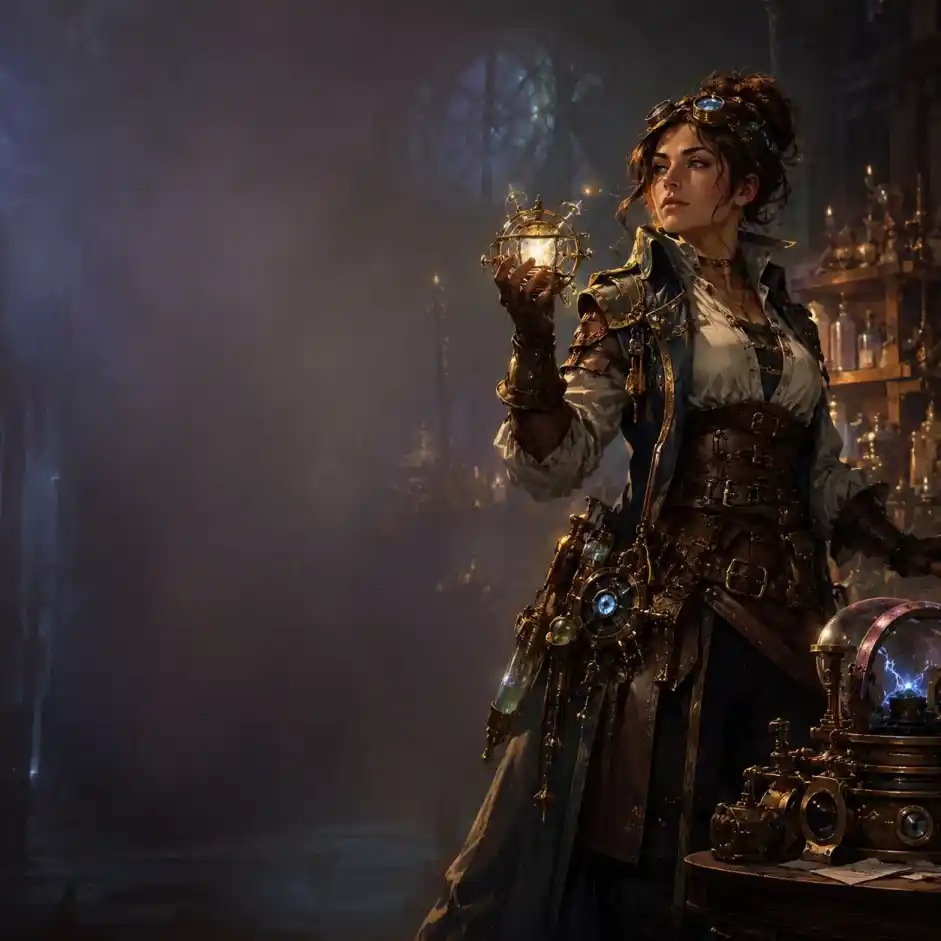 A female Artificer class portrait.
