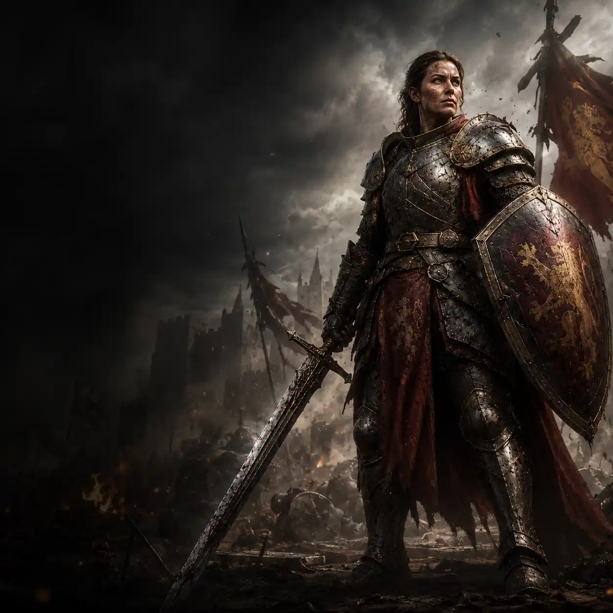 A female Champion class portrait.