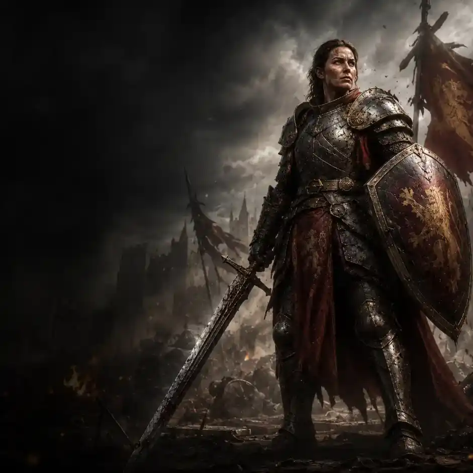 A female Champion class portrait.