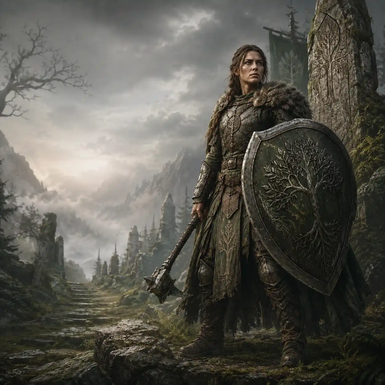 A female Warden class portrait.